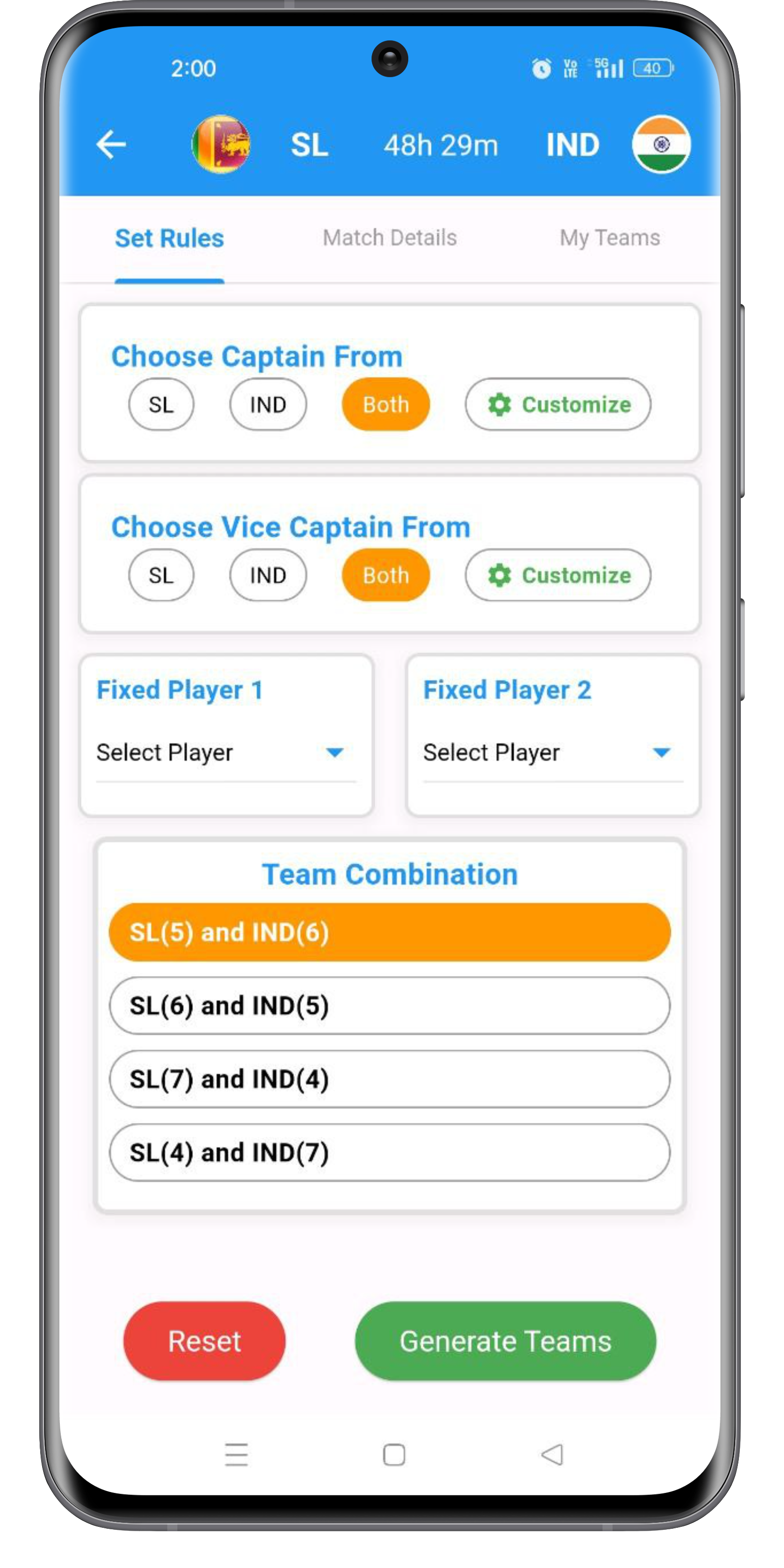 Team Generator App